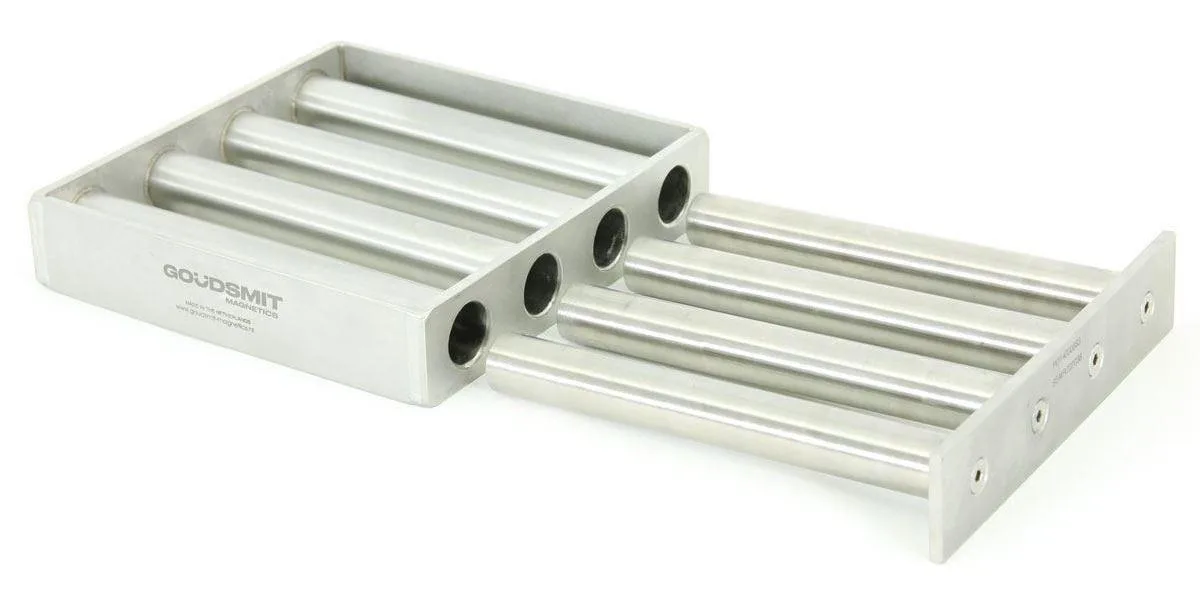 Goudsmit rectangular magnetic grid (grate magnet) for food powders