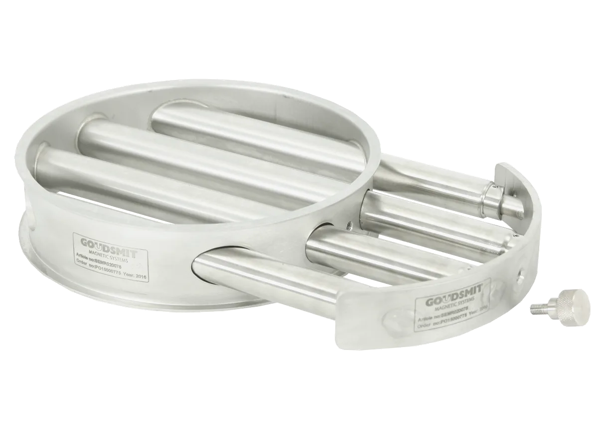 Goudsmit round easy-clean grate magnet