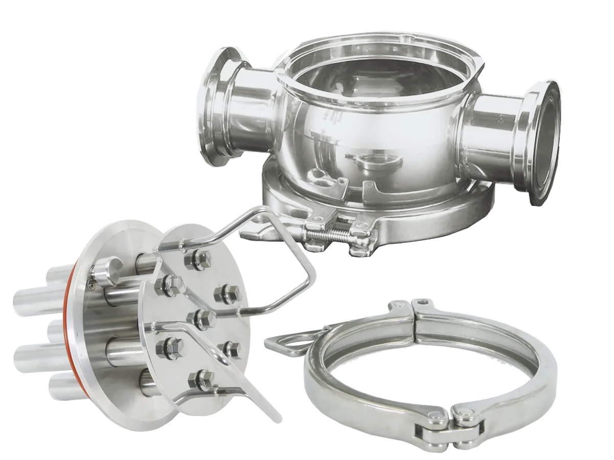 Goudsmit hygienic magnetic filter (liquid trap magnet), EHEDG design